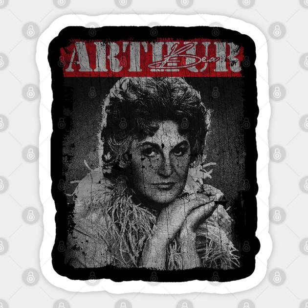 TEXTURE ART - Bea Arthur Golden Sticker by ZiziVintage